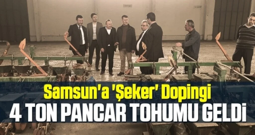 Samsun'a 'Şeker' Dopingi! 4 Ton Pancar Tohumu Geldi