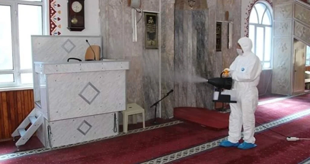 Samsun'da Camiler ve Okul Servislerinde Korona Önlemi