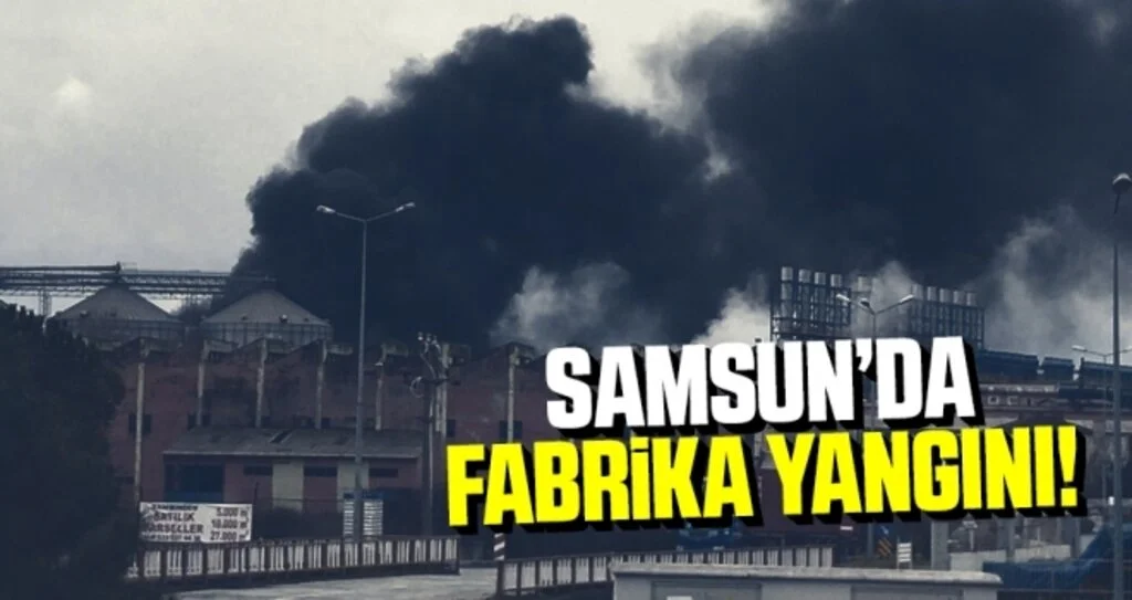 Samsun'da Lastik Ayakkabı Fabrikasında Yangın Çıktı, 3 Kişi Hastanelik Oldu