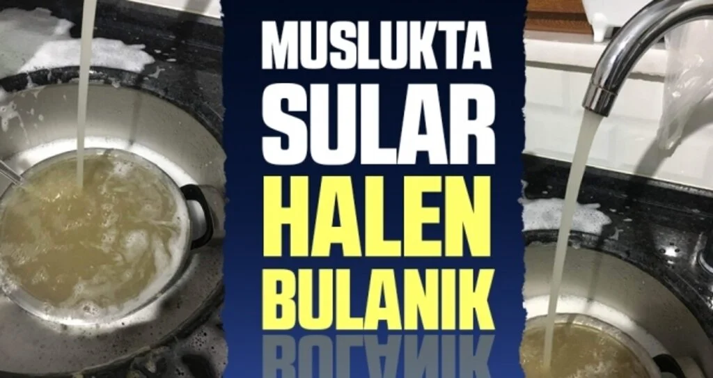 Samsun'da muslukta Sular Halen Bulanık