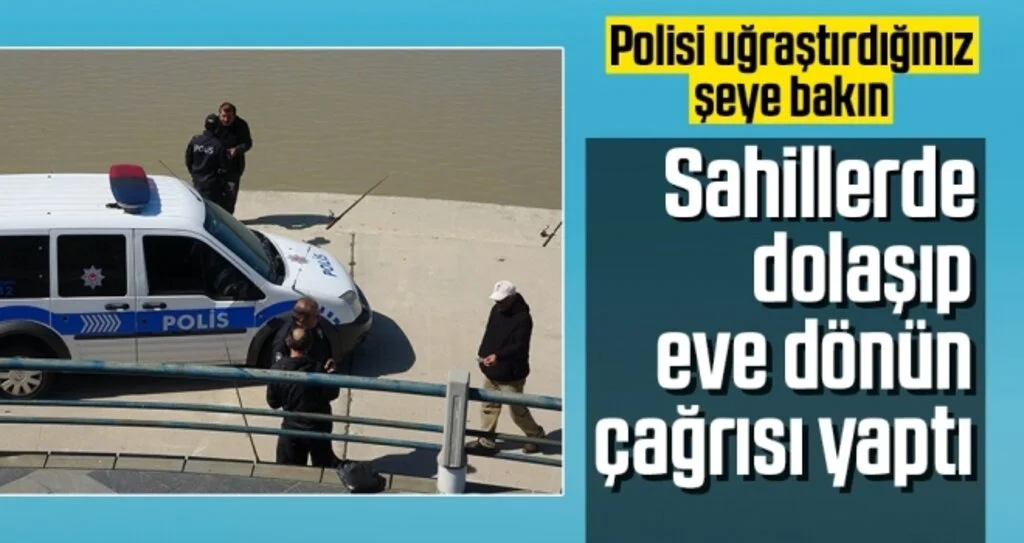 Samsun'da Polis Sokağa Çıkması Yasak Olan 65 Yaş Üstü Vatandaşları Evine Gönderdi
