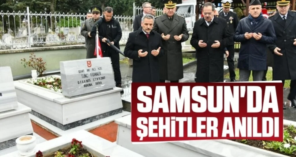 Samsun'da şehitler anıldı