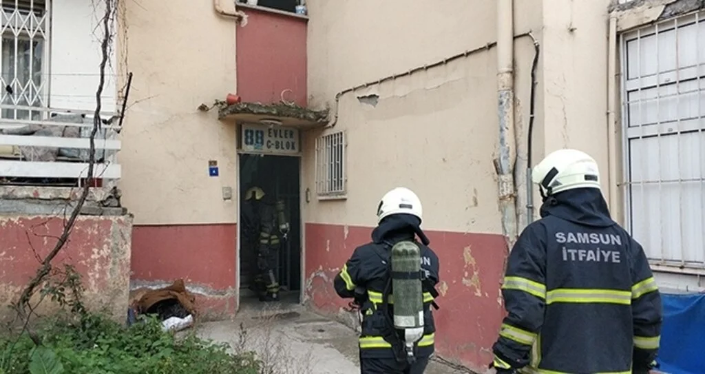Samsun’da şofbenden yangın çıktı