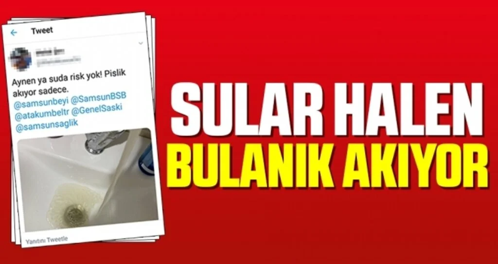 Samsun'da Sular Halen Bulanık Akıyor