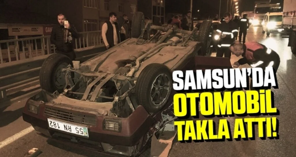 Samsun'da trafik kazası: 3 yaralı