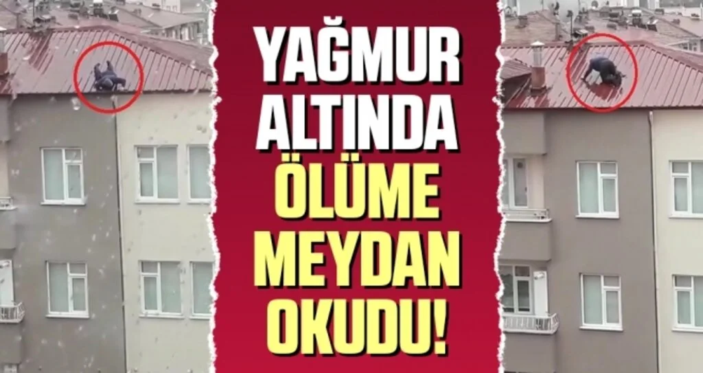 Samsun'da Yağmur Altında Ölüme Meydan Okudu!
