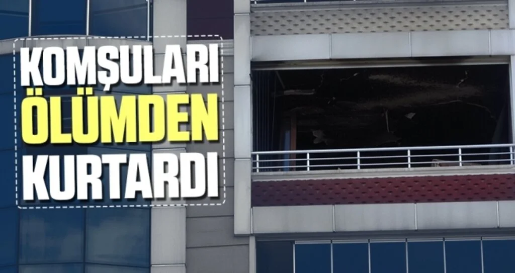 Samsun'da Yangında Evde Mahsur Kalan Kadını Komşular Ölümden Kurtardı