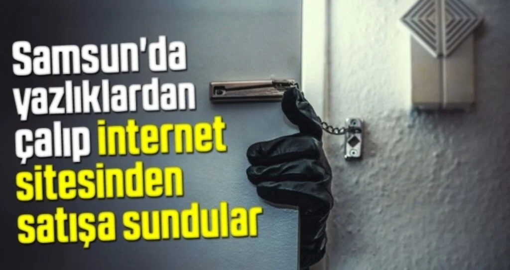 Samsun'da Yazlıklardan Çalıp İnternet Sitesinden Satışa Sundular