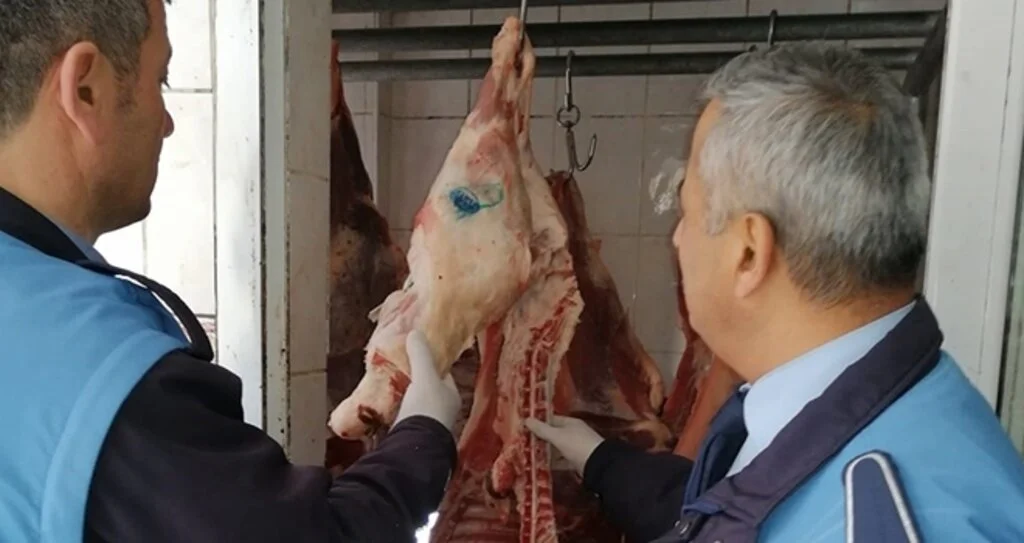 Samsun'da Zabıta kasapları denetledi