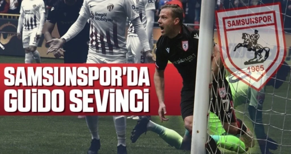 Samsunspor'da Guido Koçer Sevinci