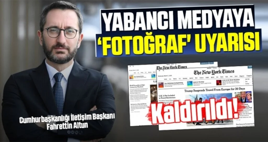 Yabancı Medyaya 'Fotoğraf' Uyarısı
