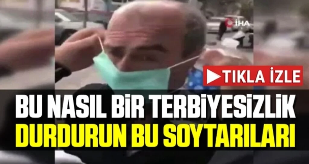 Yaşlı Adamı Zorla Durdurdular, Maske Takıp Başına Kolonya Döktüler