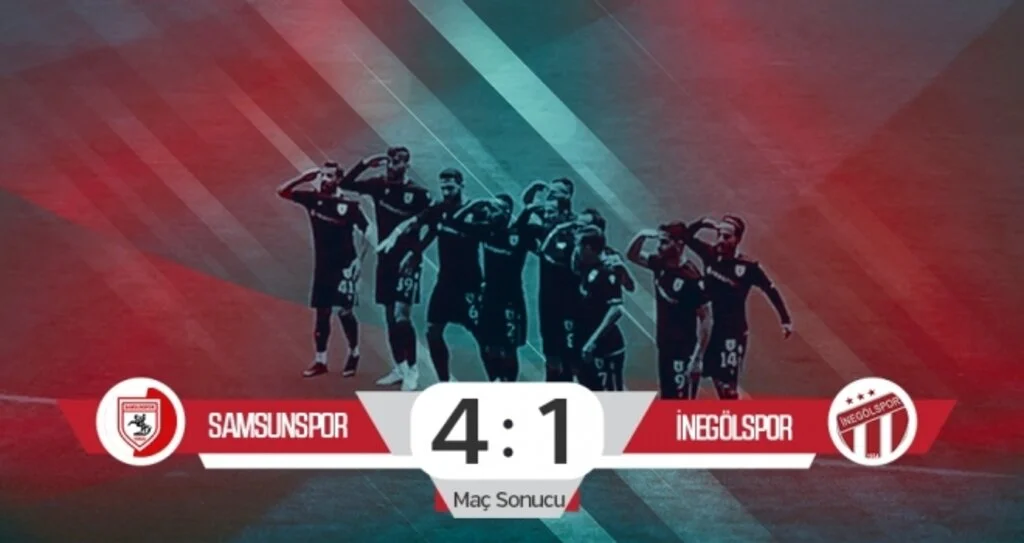 Yılport Samsunspor: 4 İnegölspor: 1 (Maç sonucu)