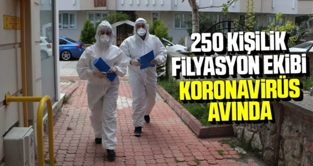 250 Kişilik Filyasyon Ekibi Koronavirüs Avında