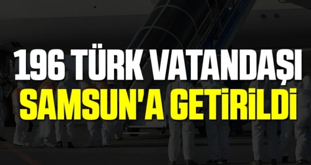 Almanya'daki 196 Türk vatandaşı THY uçağıyla Samsun'a getirildi