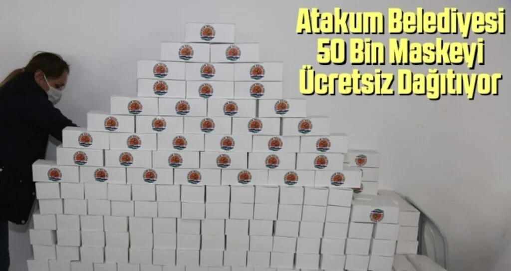 Atakum Belediyesi 50 Bin Maskeyi Ücretsiz Dağıtıyor