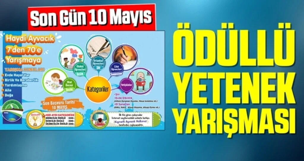 Ayvacık'ta Ödüllü Yetenek Yarışması