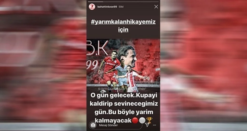 Bahattin Köse: 'Bu böyle yarım kalmayacak'