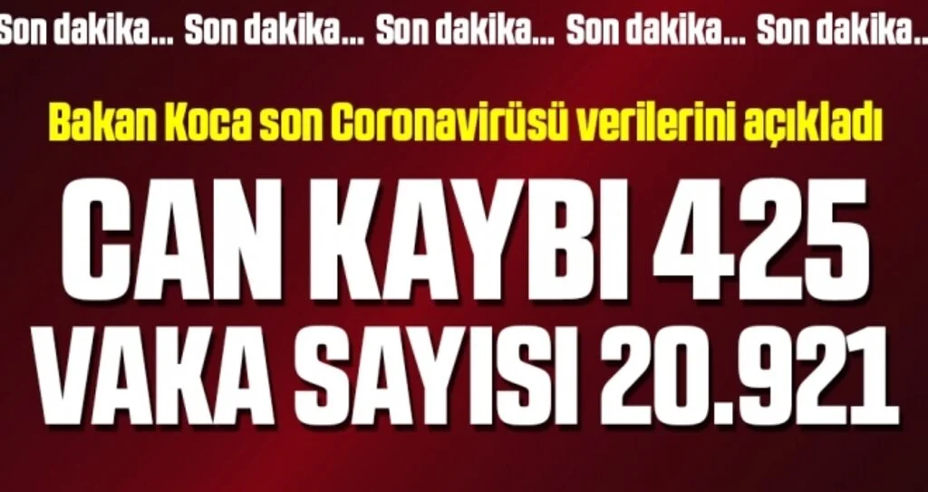 Bakan Koca son coronavirüs verilerini açıkladı! (3 Nisan 2020)