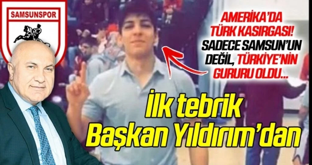 Başkan Yıldırım, Amerika'da şampiyon olan 'Türk Kasırgası'nı tebrik etti