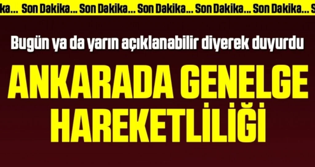 'Bugün ya da yarın açıklanabilir' diyerek duyurdu! Sokağa çıkma yasağıyla ilgili genelge hazırlanıyor
