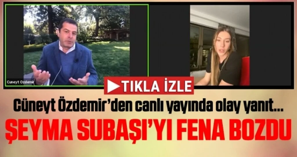 Cüneyt Özdemir, Şeyma Subaşı'yı canlı yayında fena bozdu!