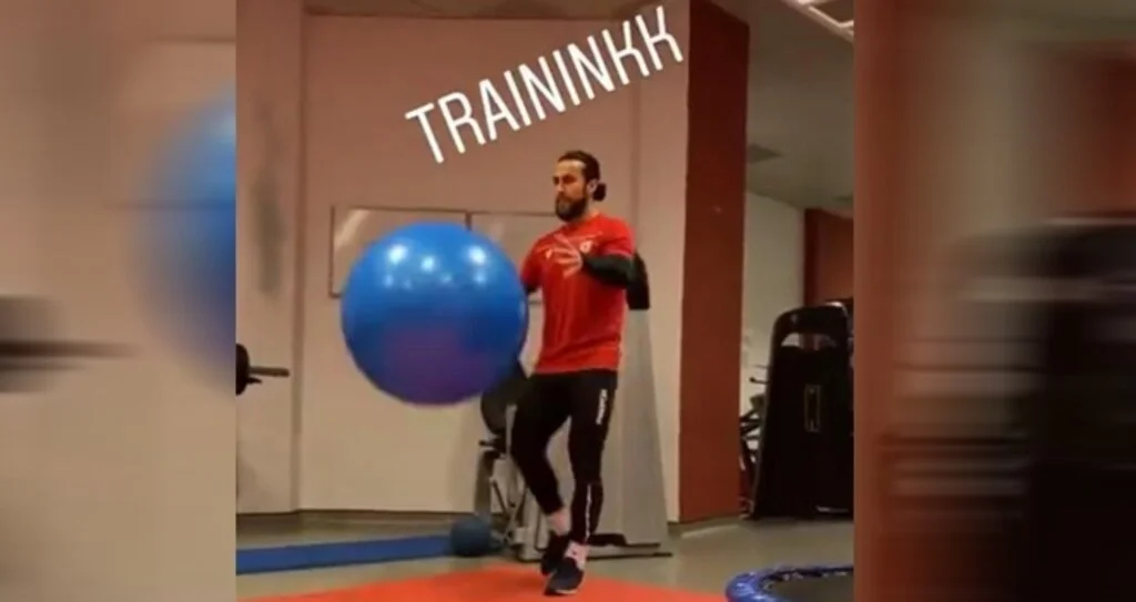 Halil Çolak pilatesle çalıştı