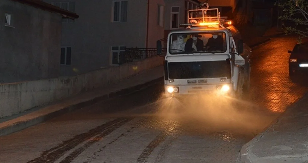 Havza’da mahallerde dezenfeksiyon çalışması