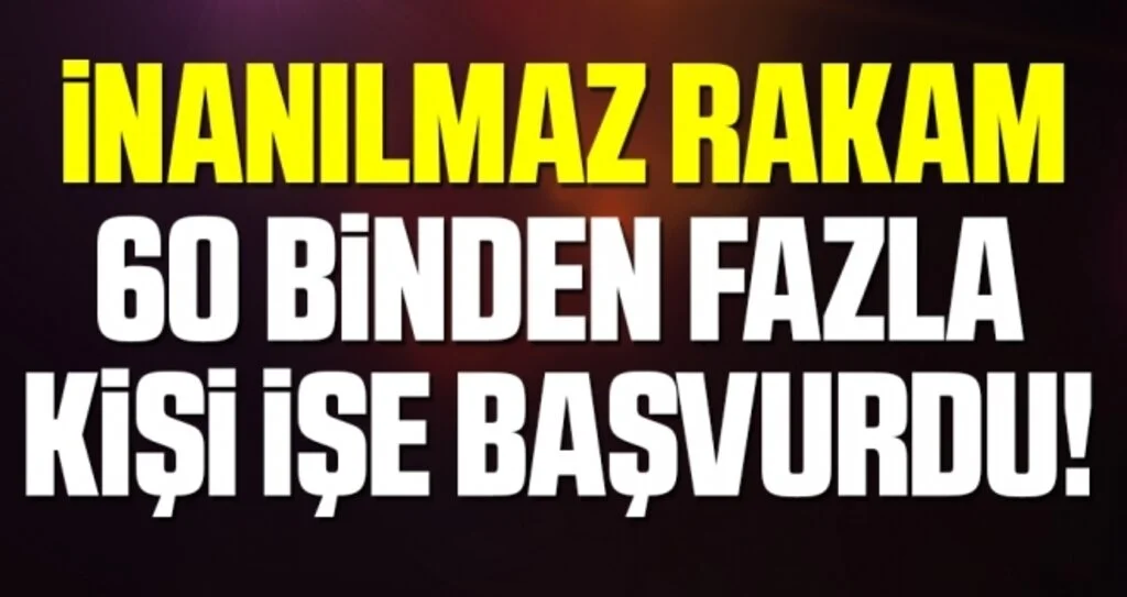 Markette 2.200 kişilik kadroya 60 bin kişi başvurdu