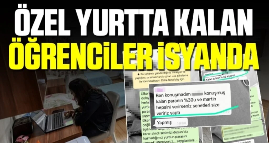 Özel Yurtta Kalan Öğrenciler İsyanda