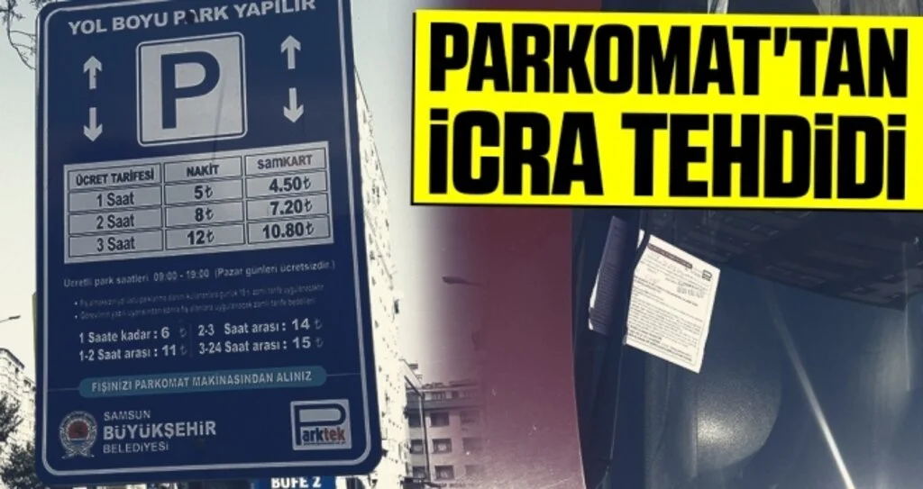 Parkomat'tan İcra Tehdidi