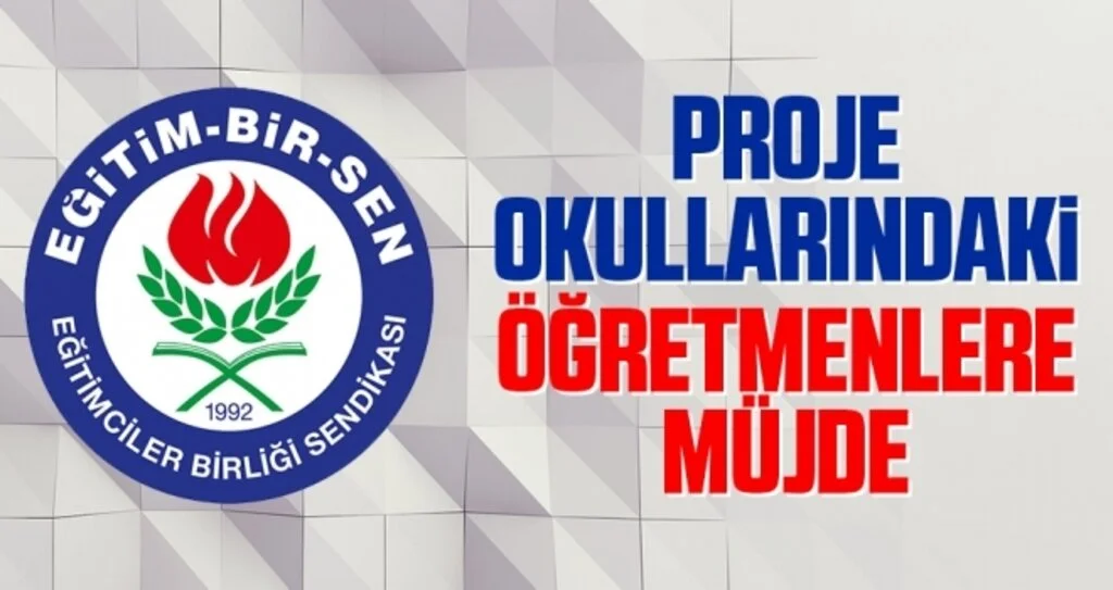 Proje Okullarındaki Öğretmenlere Müjde