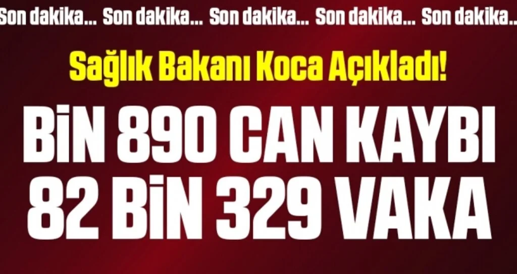 Sağlık Bakanı Koca corona virüsü nedeniyle ölü ve vaka sayısını açıkladı (18 Nisan 2020)
