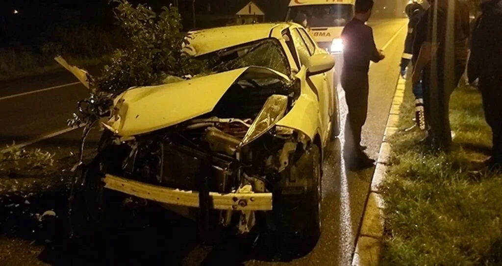 Samsun'da Cip tıra arkadan çarptı: 1 yaralı
