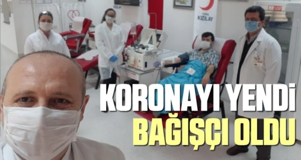 Samsun'da Koronayı Yendi Bağışçı Oldu