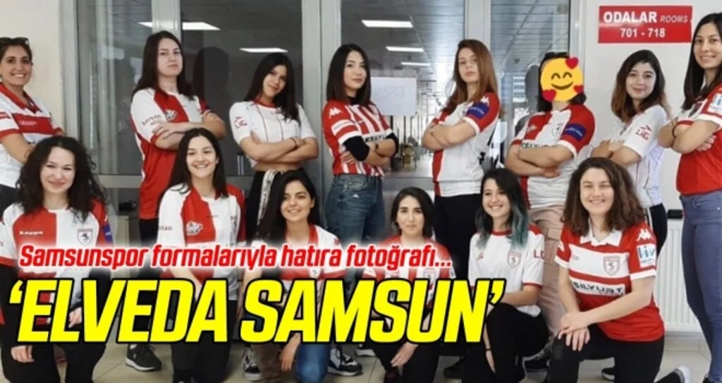 Samsunspor formalarıyla veda ettiler