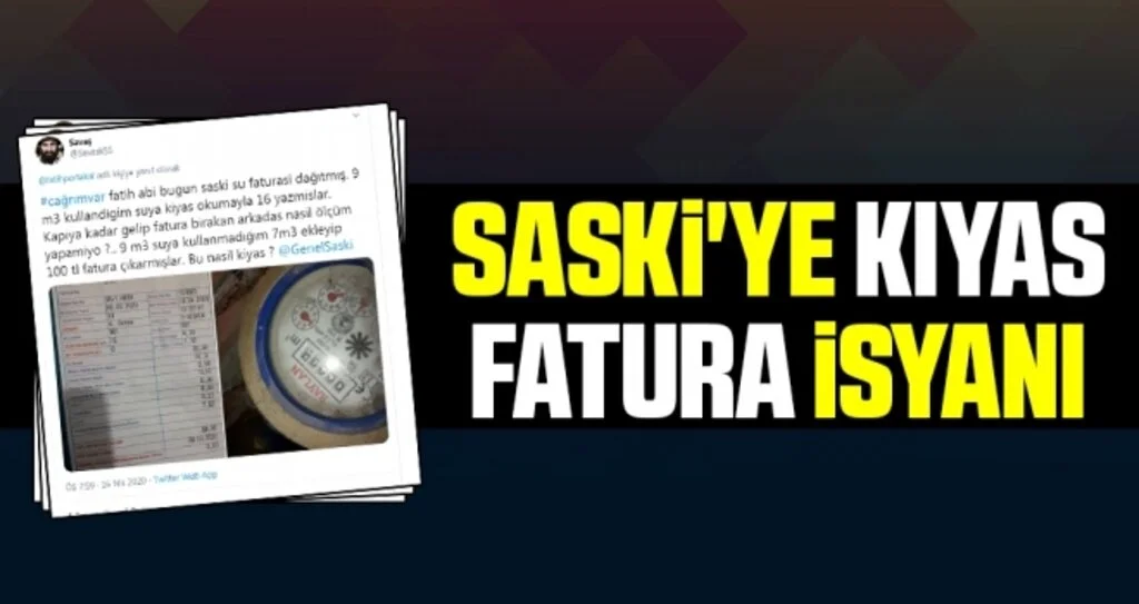 SASKİ Kıyas Fatura İsyanı