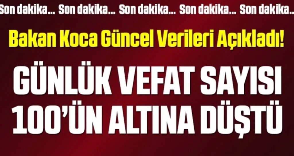 Son dakika… Bakan Koca coronayla ilgili son verileri paylaştı (26 Nisan 2020)