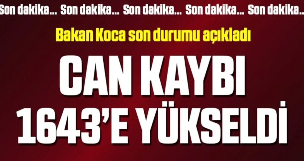 Son dakika… Bakan Koca güncel corona verilerini açıkladı! (16 Nisan 2020)