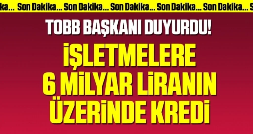 Son dakika! TOBB Başkanı Hisarcıklıoğlu: TOBB Nefes Kredisi'ni bugün itibarıyla devreye alıyoruz