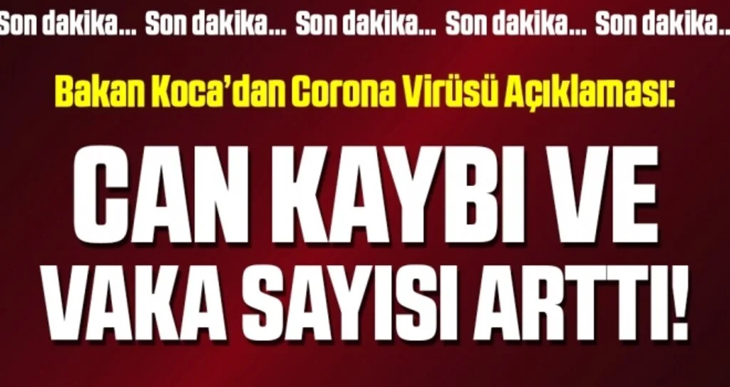 Son dakika… Türkiye’deki son corona virüsü vaka sayısı açıklandı! (12 Nisan 2020)