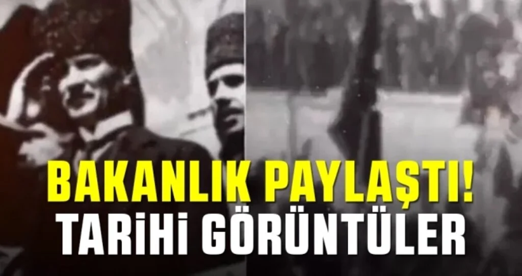 Tarihi görüntüler! Bakanlık Paylaştı