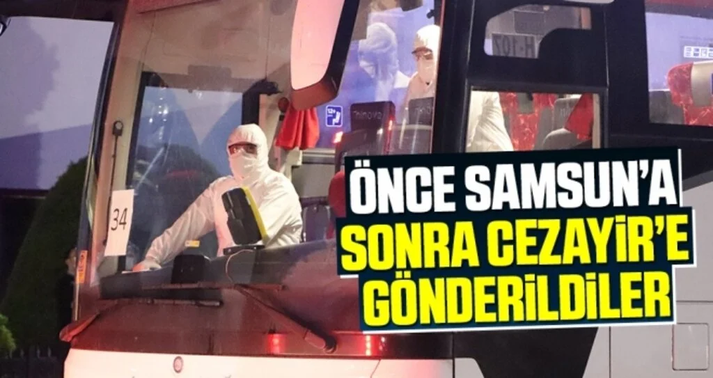 Türkiye’de bulunan Cezayir vatandaşları Samsun üzerinden ülkelerine gönderildi