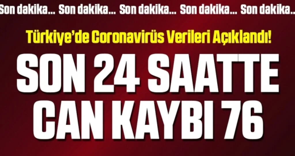 Türkiye'de Son Coronavirüs Verileri Açıklandı! Can Kaybı 501 Vaka Sayısı 23 Bin 934 Oldu (4 Nisan 2020)