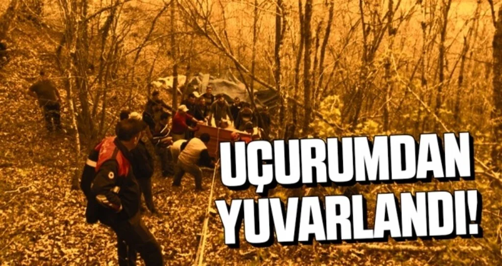 Uçurumdan Yuvarlanan İnek, İtfaiye Tarafından Kurtarıldı