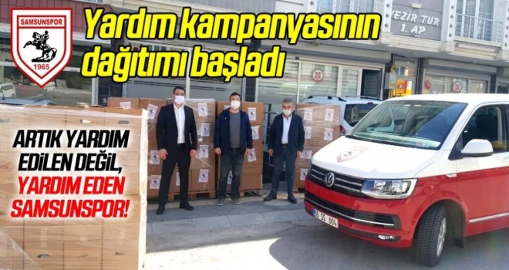 Yardım kampanyasının dağıtımı başladı