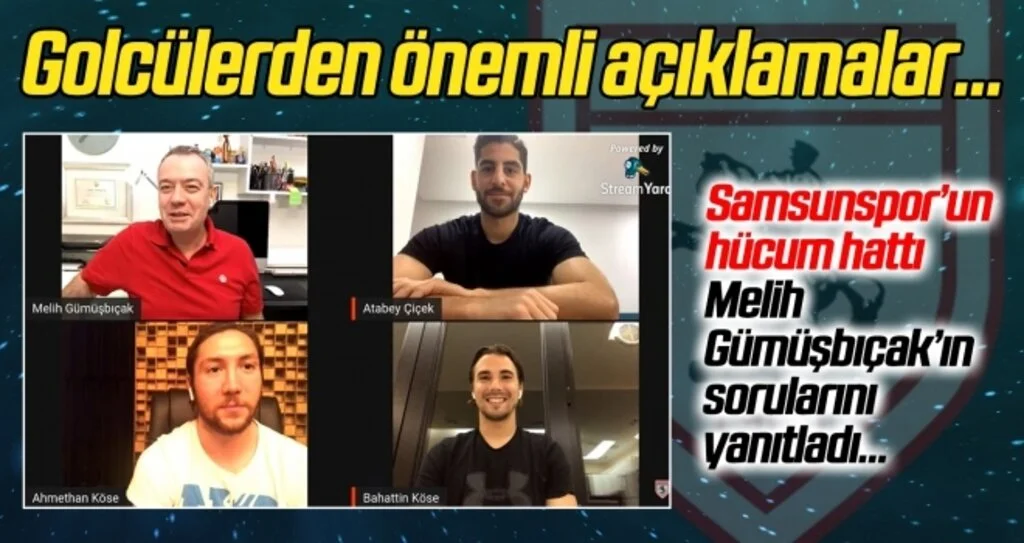 Yılport Samsunspor'un hücum hattından önemli açıklamalar