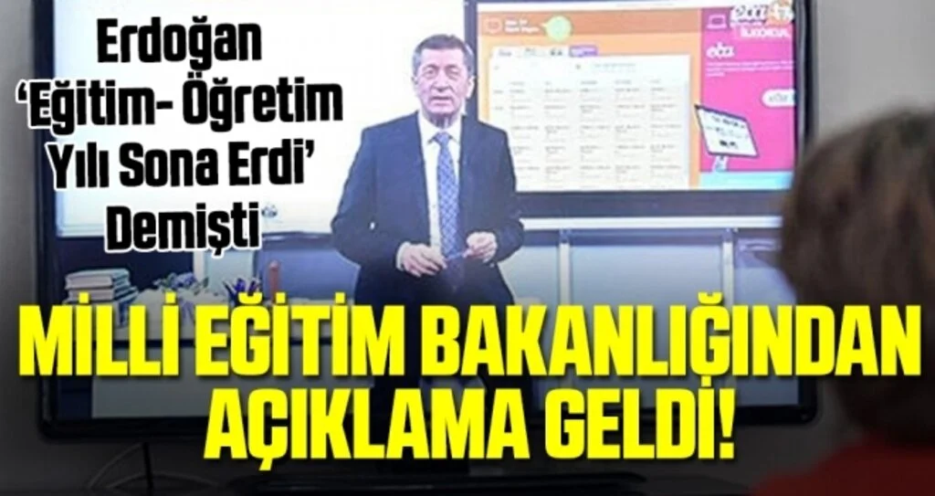 2019-2020 eğitim yılı sona erdirildi! Uzaktan eğitim devam edecek
