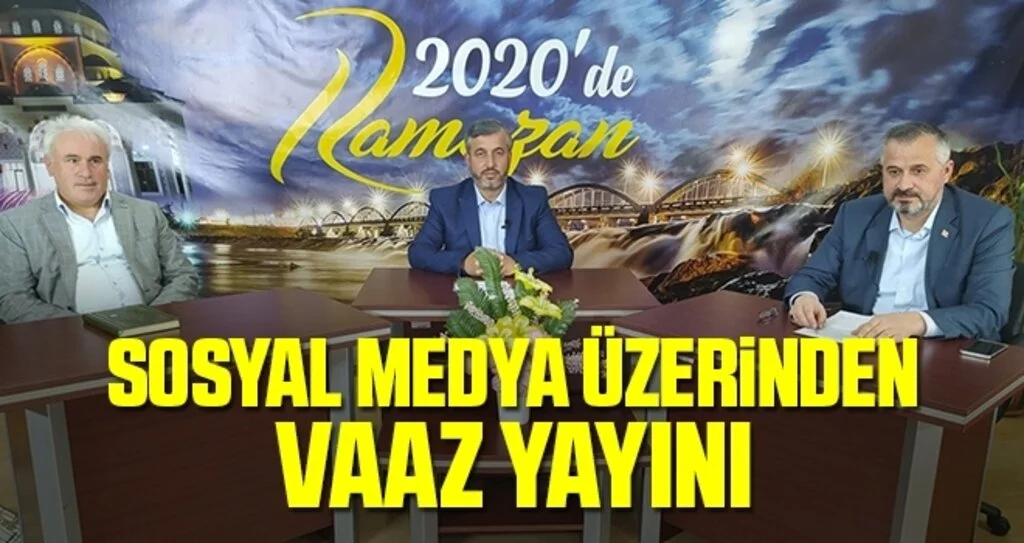 Bafra'da sosyal medya üzerinden vaaz yayını