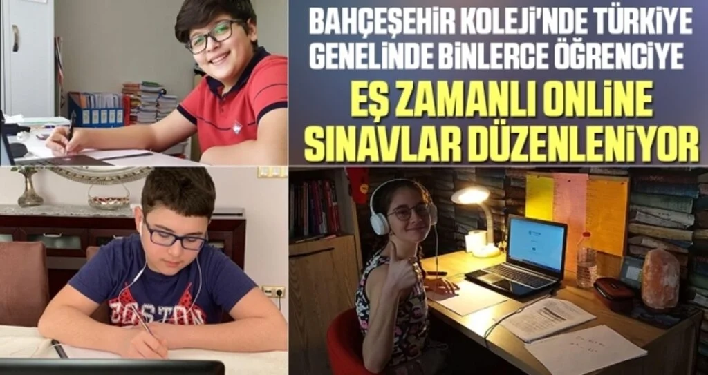 Bahçeşehir Koleji'nde Türkiye Genelinde Binlerce Öğrenciye Eş Zamanlı Online Sınavlar Düzenleniyor